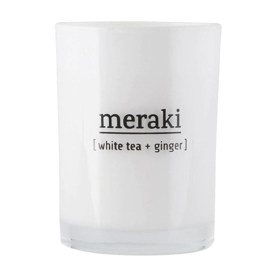 Romduft Kremmerhuset | Meraki Duftlys Med White Tea & Ginger