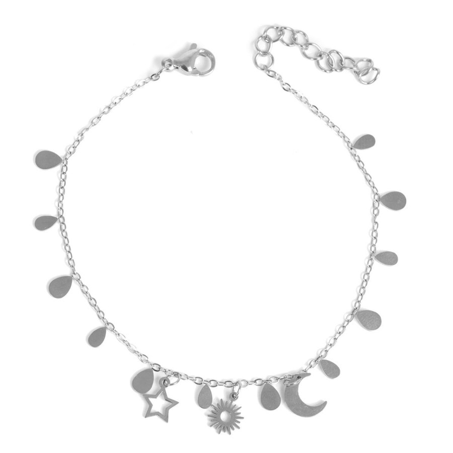 Smykker Kremmerhuset | Armband Med Sol Og Mane Charms, S