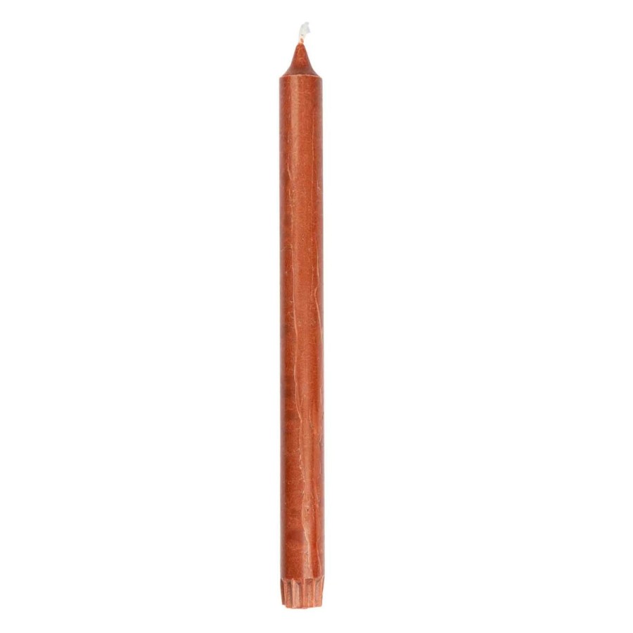 Lys Kremmerhuset | Kronelys 100% Stearin 27,5 Cm Rust Brun