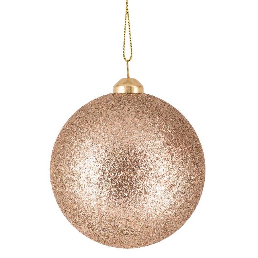 Jul Kremmerhuset | Julekule Glitter 4 Pack Gull